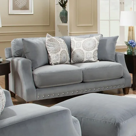 Loveseat with Transitional Style